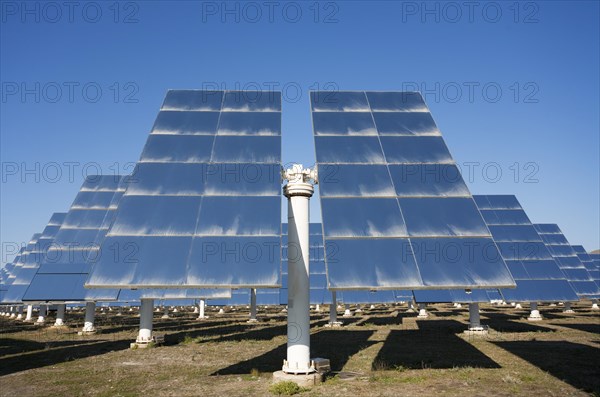 Rows of solar panels