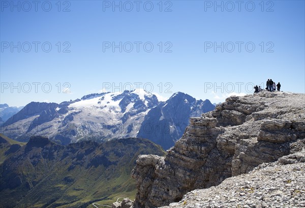 View towards Marmolada Glacier