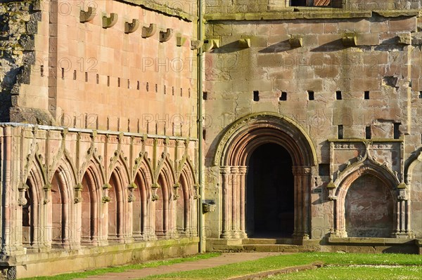 Ruins of the Cistercian monastery of Melrose Abbey