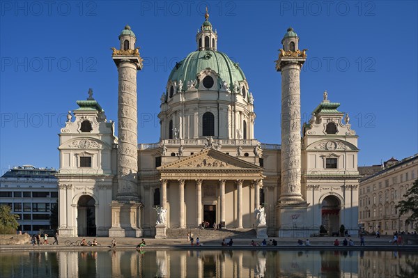 Baroque Karlskirche church