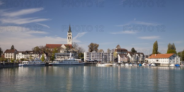 Townscape with harbor