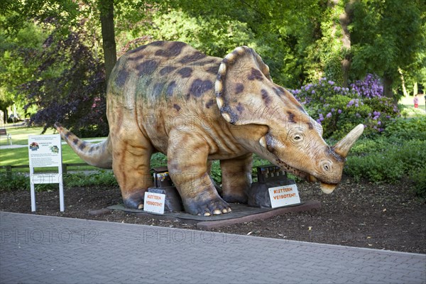 Model of a dinosaur