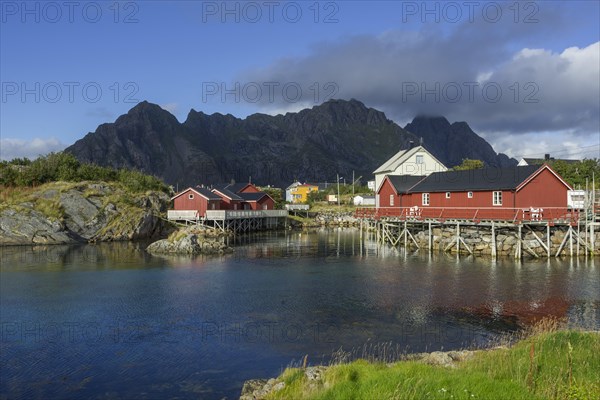 Settlement with Rorbuer fishermen's cabins