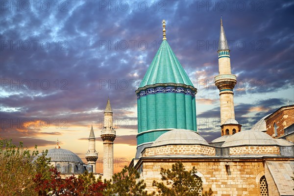 Green dome of the mausoleum