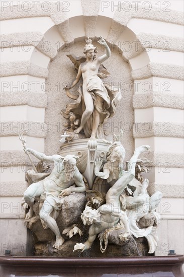 Power at Sea fountain at the Hofburg Palace