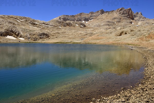 Buyuk Lake or Big Lake below Mt Kizilkaya