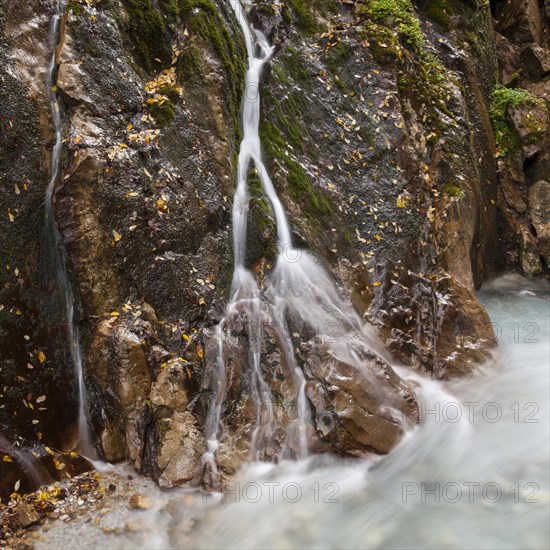 Waterfall in Wimbachklamm Gorge