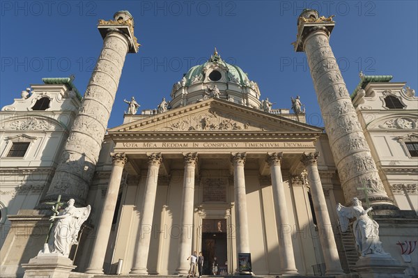 Baroque Karlskirche church