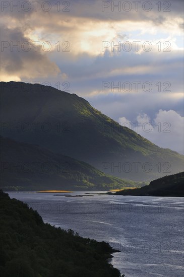 Atmospheric clouds over Loch Leven