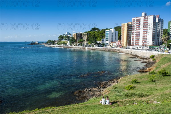 View from Farol da Barra Lighthouse over the beach