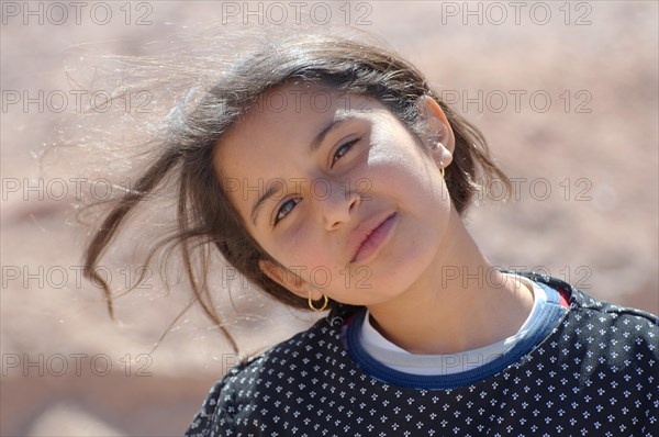 Portrait of a modern Bedouin girl