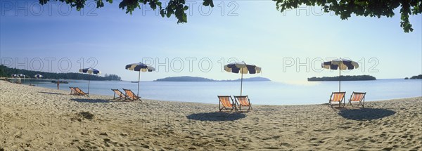 Parasols on the beach