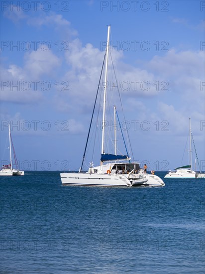 Sailing yachts in Rodney Bay