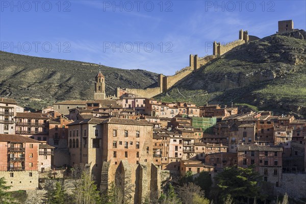 Historic centre with a part of the city walls of Albarracin