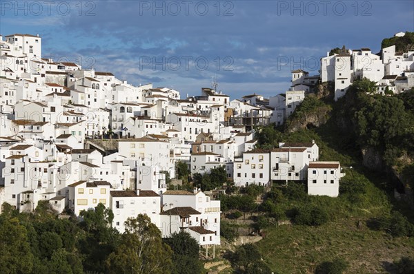 The White Town of Casares clings to a steep hillside