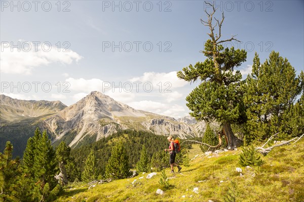 Woman hiking