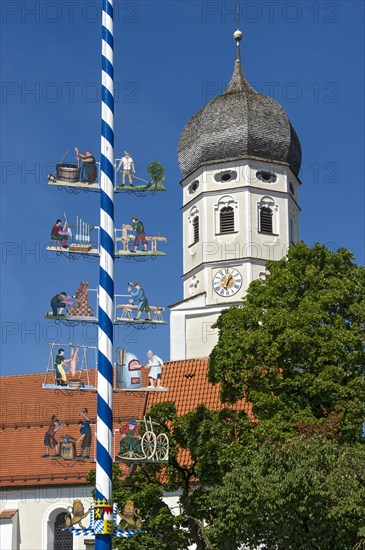 Maypole and Parish Church of St. Veit