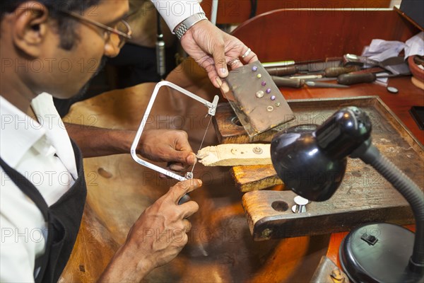 Jewelry production with emeralds and other precious stones