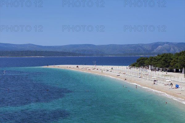 Beach at Zlatni Rat or Golden Horn