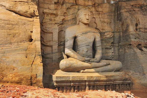 Buddha in lotus position