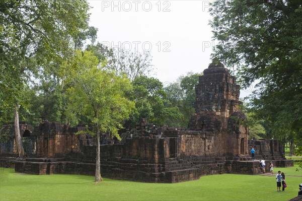 Overgrown temple tower