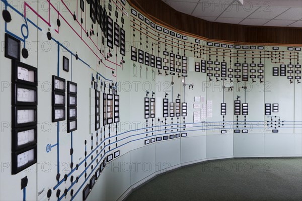 Old disused control room in the Transmission Control Center