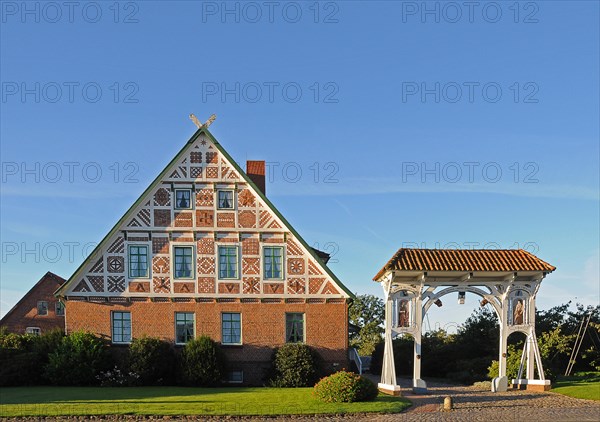 Typical Altlander half-timbered house with a magnificent gate