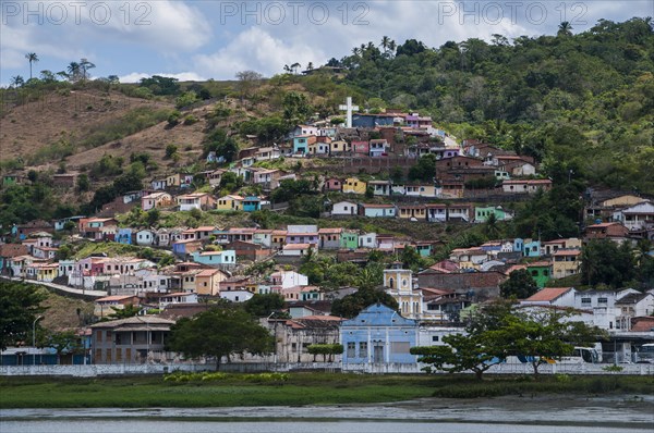 Townscape with colourful houses