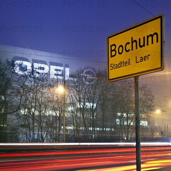 Bochum town sign