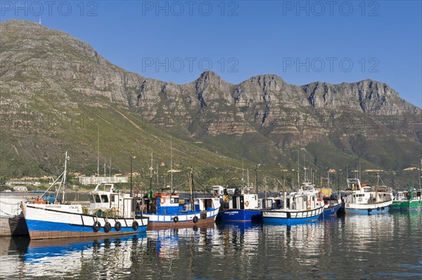 Fish trawlers in the harbor of Hout Bay