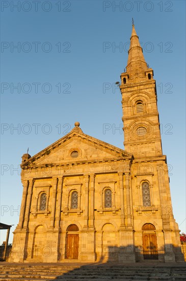 Royal chapel in the former Royal Palace Rova of Antananarivo in the evening light