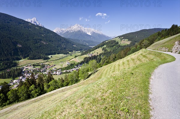 Village of Winnebach in Alta Pusteria on the border to Austria