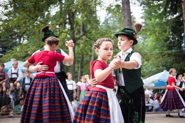 Forest festival of FC Real Kreuth at Leonhardstoana Hof