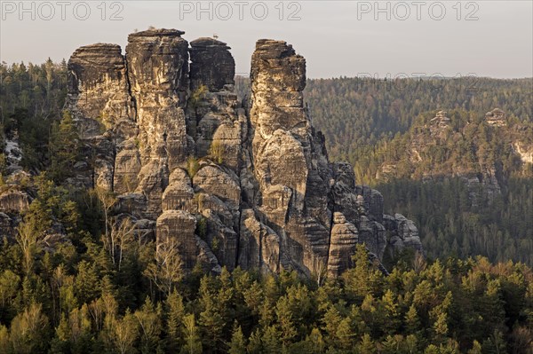 Bastei with the rock formation Kleine Gans