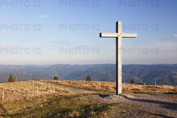 Summit cross on Belchen Mountain