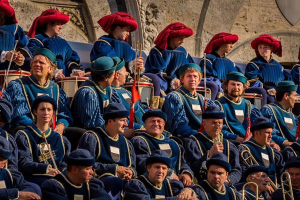 Musicians at the Palio di Siena horse race