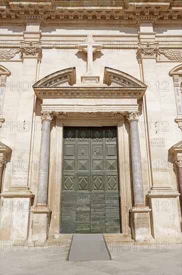 Portal of the Gothic Cathedral of Saint-Siffrein or Carpentras Cathedral