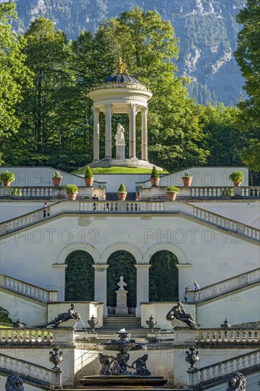 Venus Temple above the terraced gardens