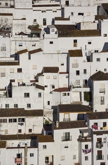 The White Town of Casares clings to a steep hillside