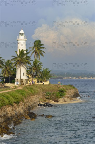 View of the fortification wall and the lighthouse