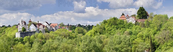 Schloss Vellberg Castle with the historic town centre and Stockenburg with St. Martin's Church