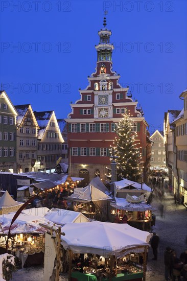 Christmas market in front of the old town hall