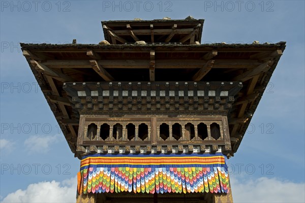 Roof of a Buddhist prayer wheel