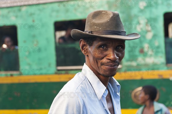 Man of the Tanaia people with a hat