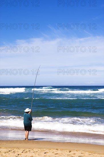 Fisherman on the beach