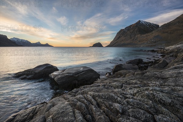 Rocky beach of Haukland