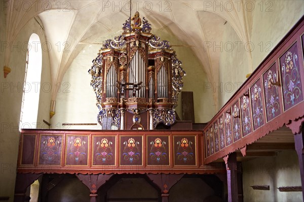 Interior of the Saxon fortified church of AÈ›el