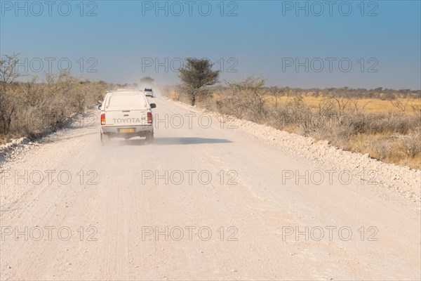 Car on dirt road