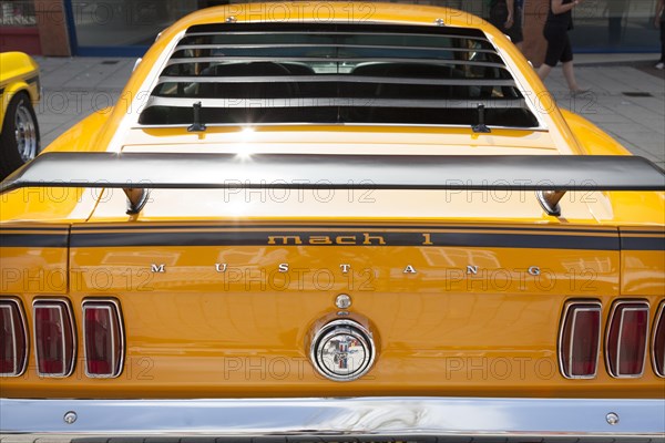 Yellow Ford Mustang