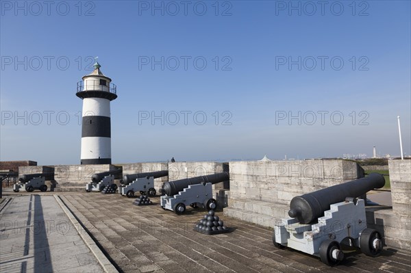 Lighthouse and cannons